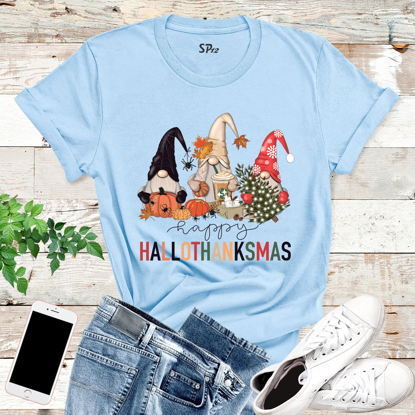 Hallothankmas Funnt Halloween T Shirt