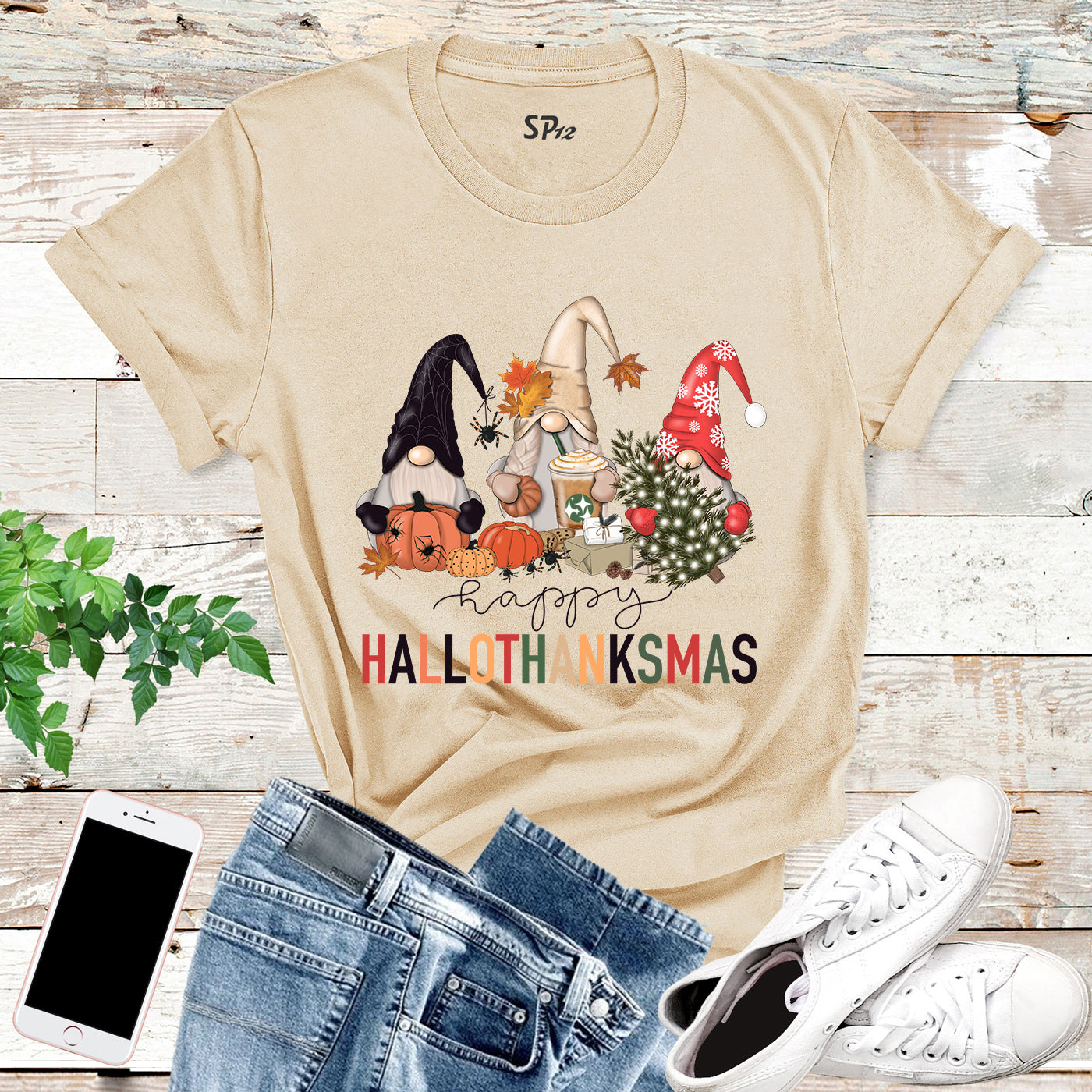 Hallothankmas Funnt Halloween T Shirt