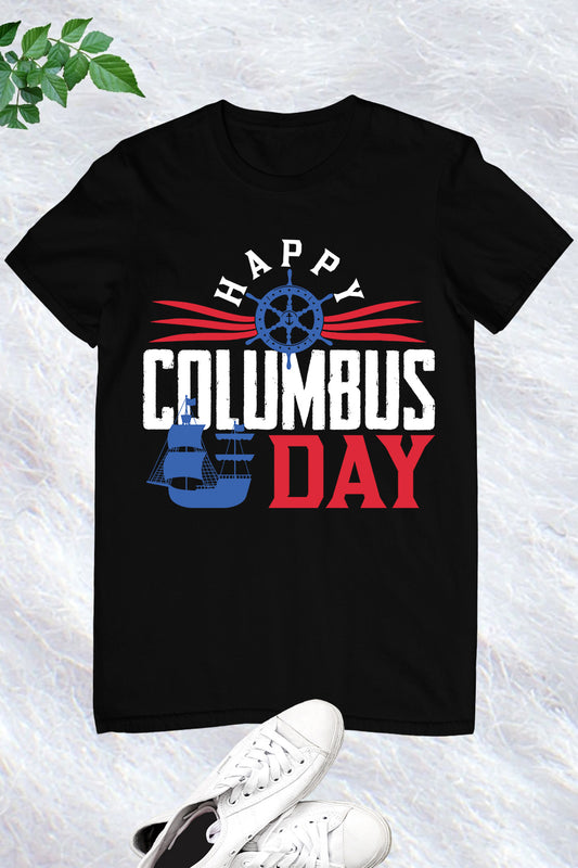 USA Happy Columbus Day Tee