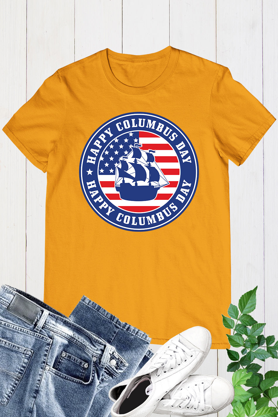 happy Columbus Day USA T Shirt