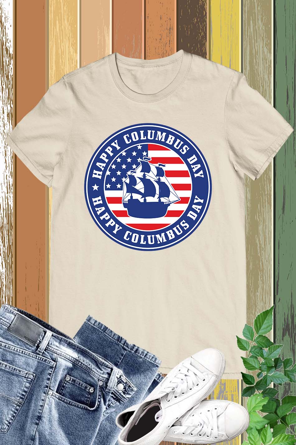 happy Columbus Day USA T Shirt