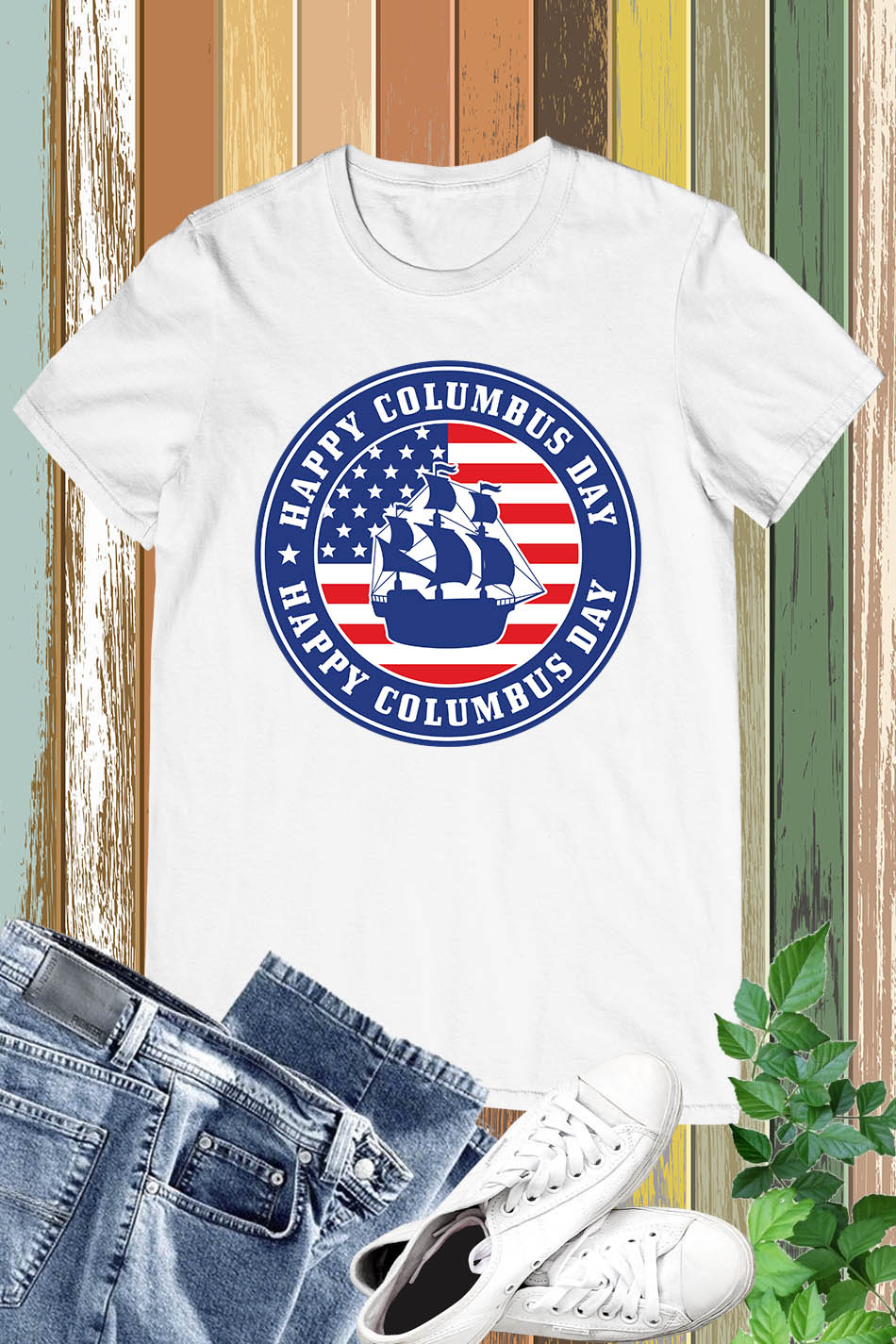 happy Columbus Day USA T Shirt