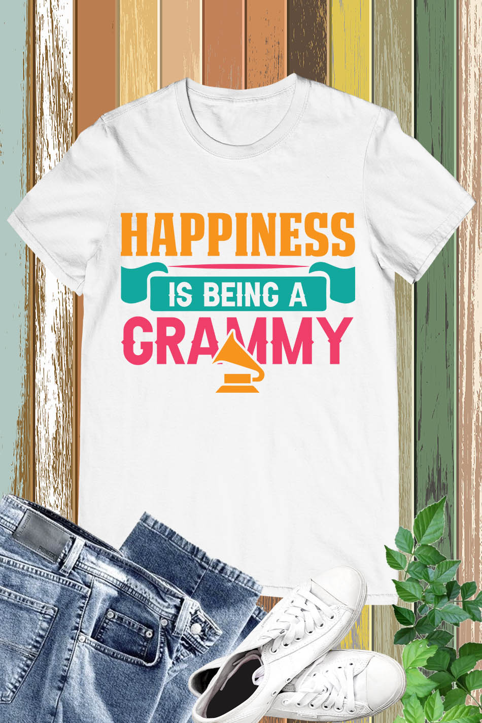 Happiness Is Being A Grammy Funny T Shirt