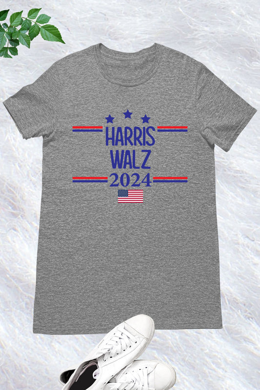 Harris Walz 2024 USA Election T Shirt