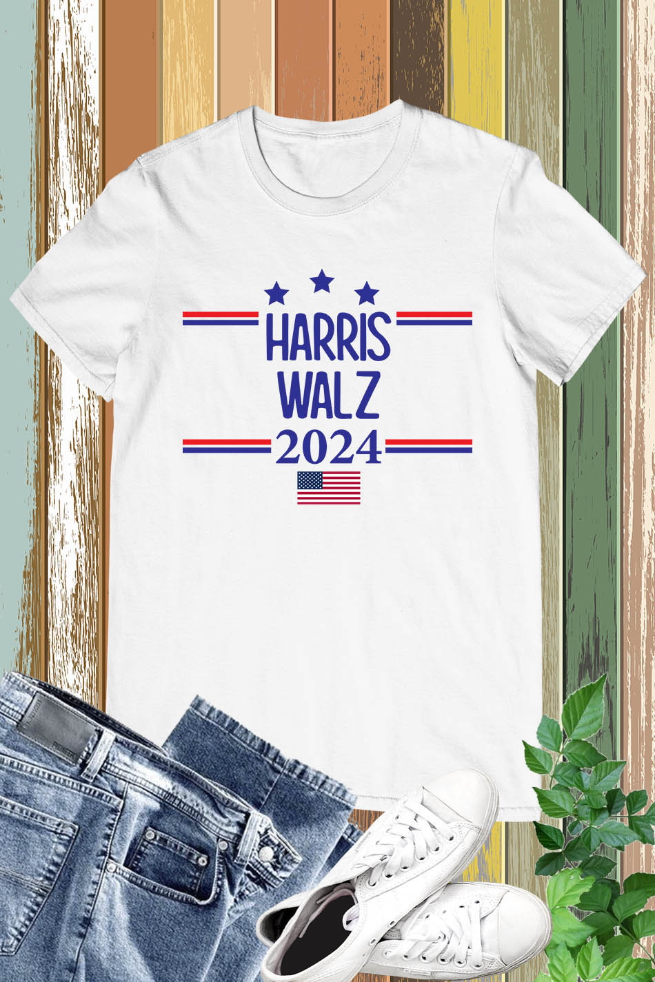 Harris Walz 2024 USA Election T Shirt