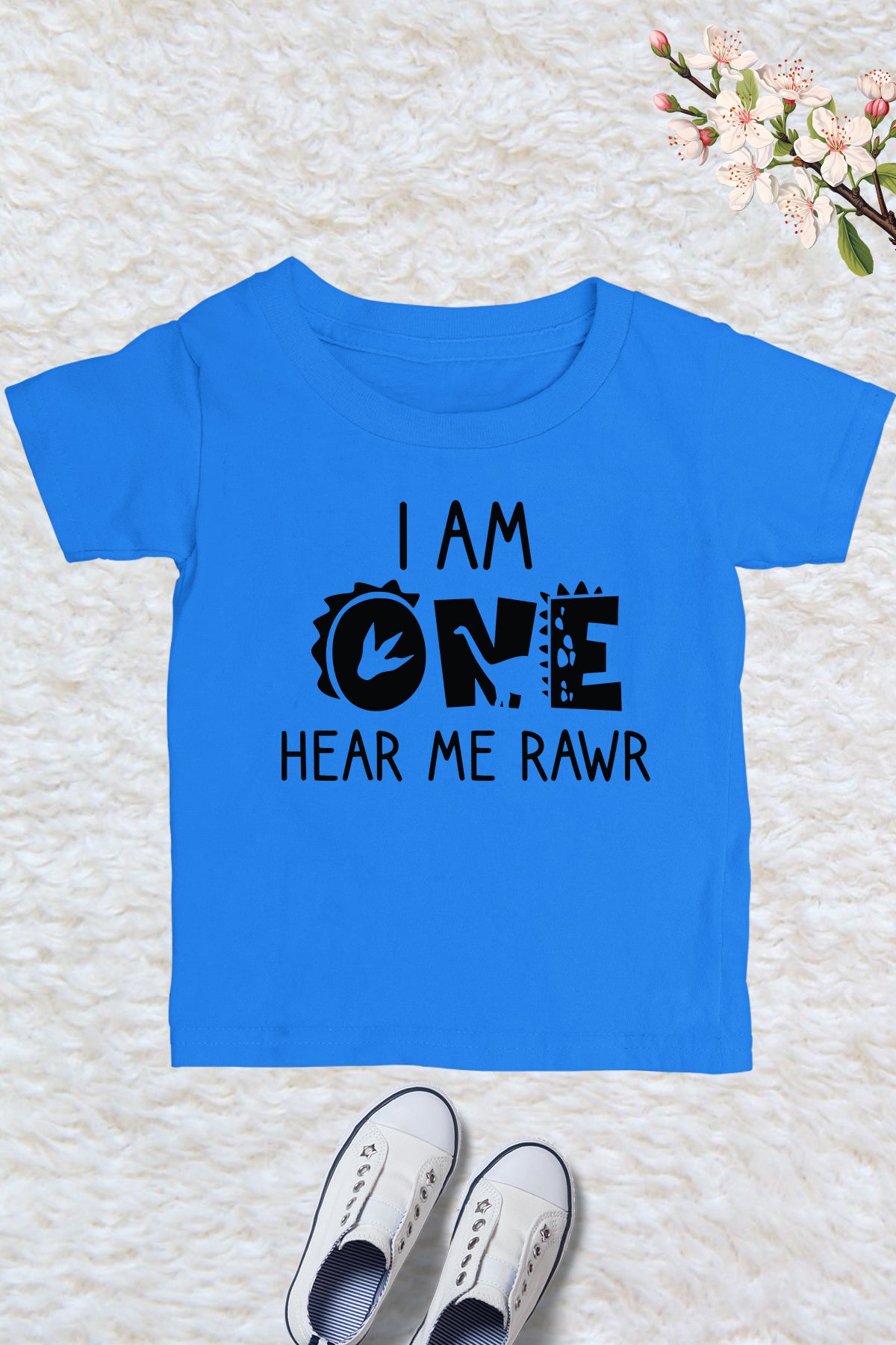 I'm One Hear Me Roar 1st Birthday Dinosaur T-Shirt