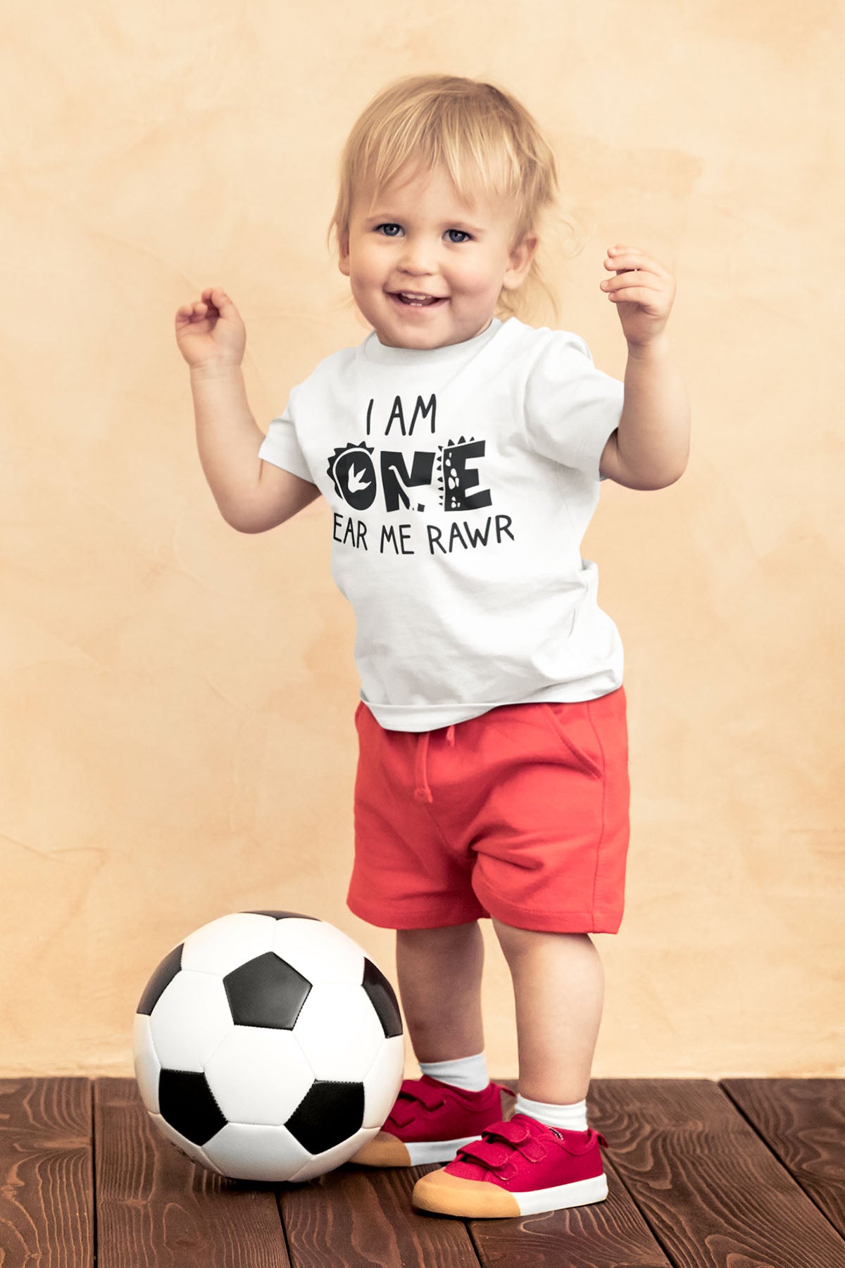 I'm One Hear Me Roar 1st Birthday Dinosaur T-Shirt