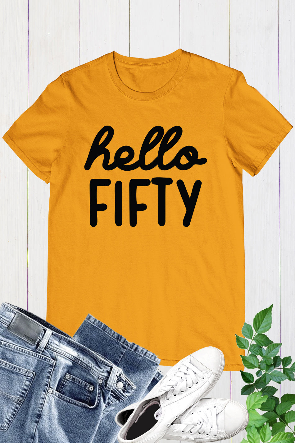 Hello Fifty 50th Shirt