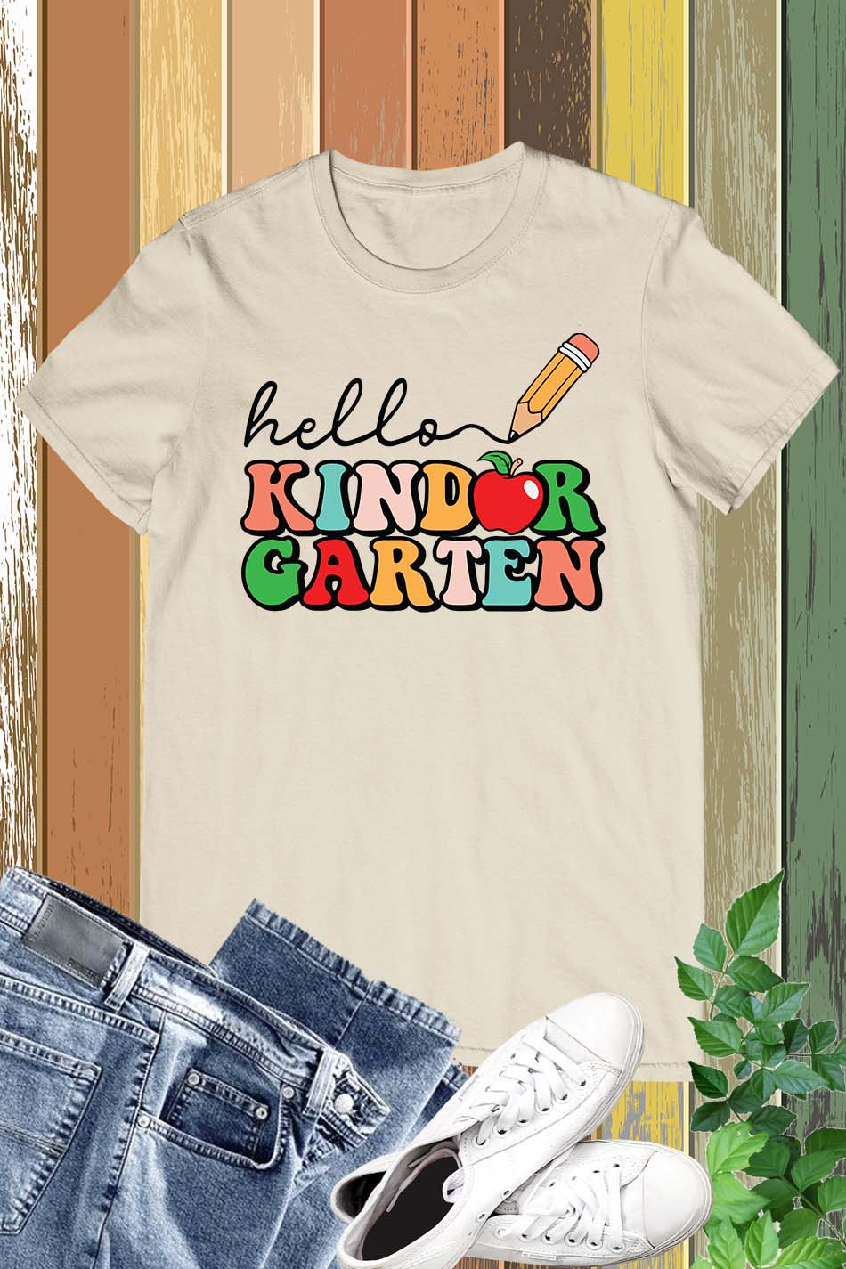 Hello Kindergarten Grade Teacher Shirt