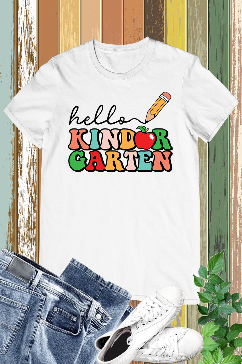 Hello Kindergarten Grade Teacher Shirt