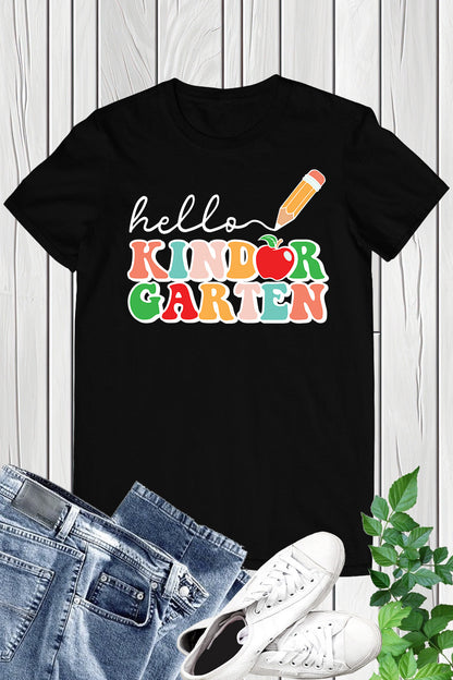 Hello Kindergarten Grade Teacher Shirt