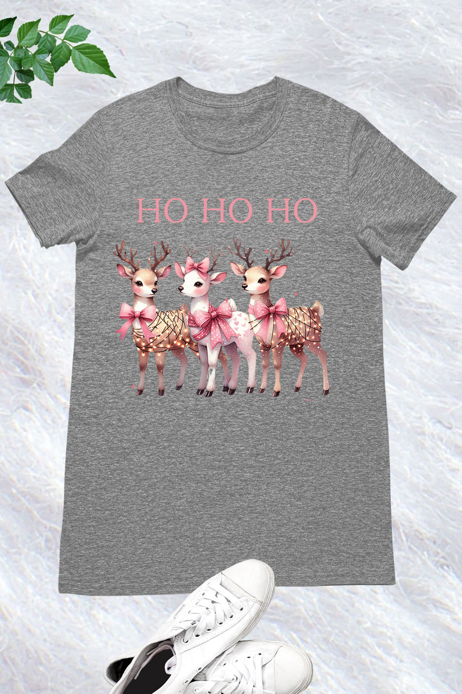 Christmas Deer Ho Ho Ho Shirt