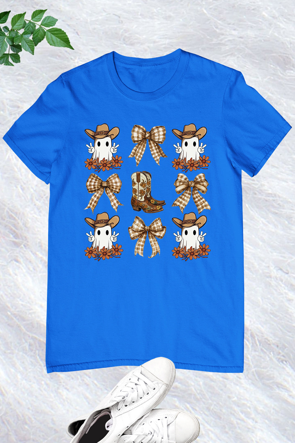 Halloween Coquette Bow Cowboy Ghost Shirt