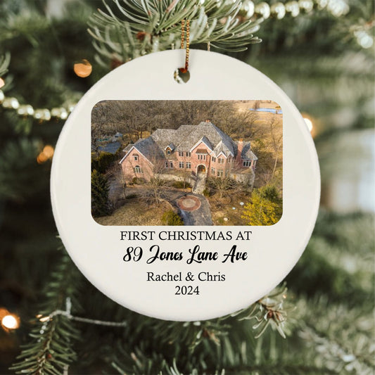 New House Photo Ornament Personalized