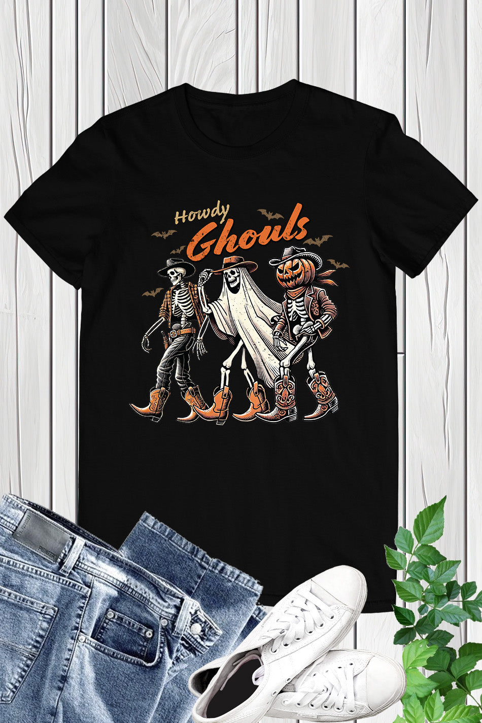 Howdy Ghouls Western Halloween Shirt