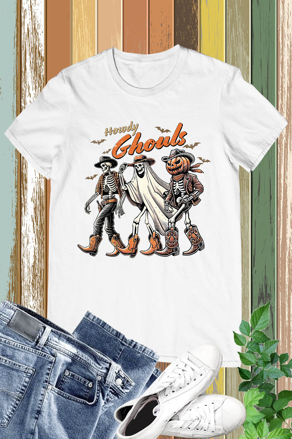 Howdy Ghouls Western Halloween Shirt