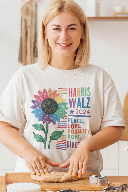 Kamala Harris 2024 Walz Peace Love Shirt