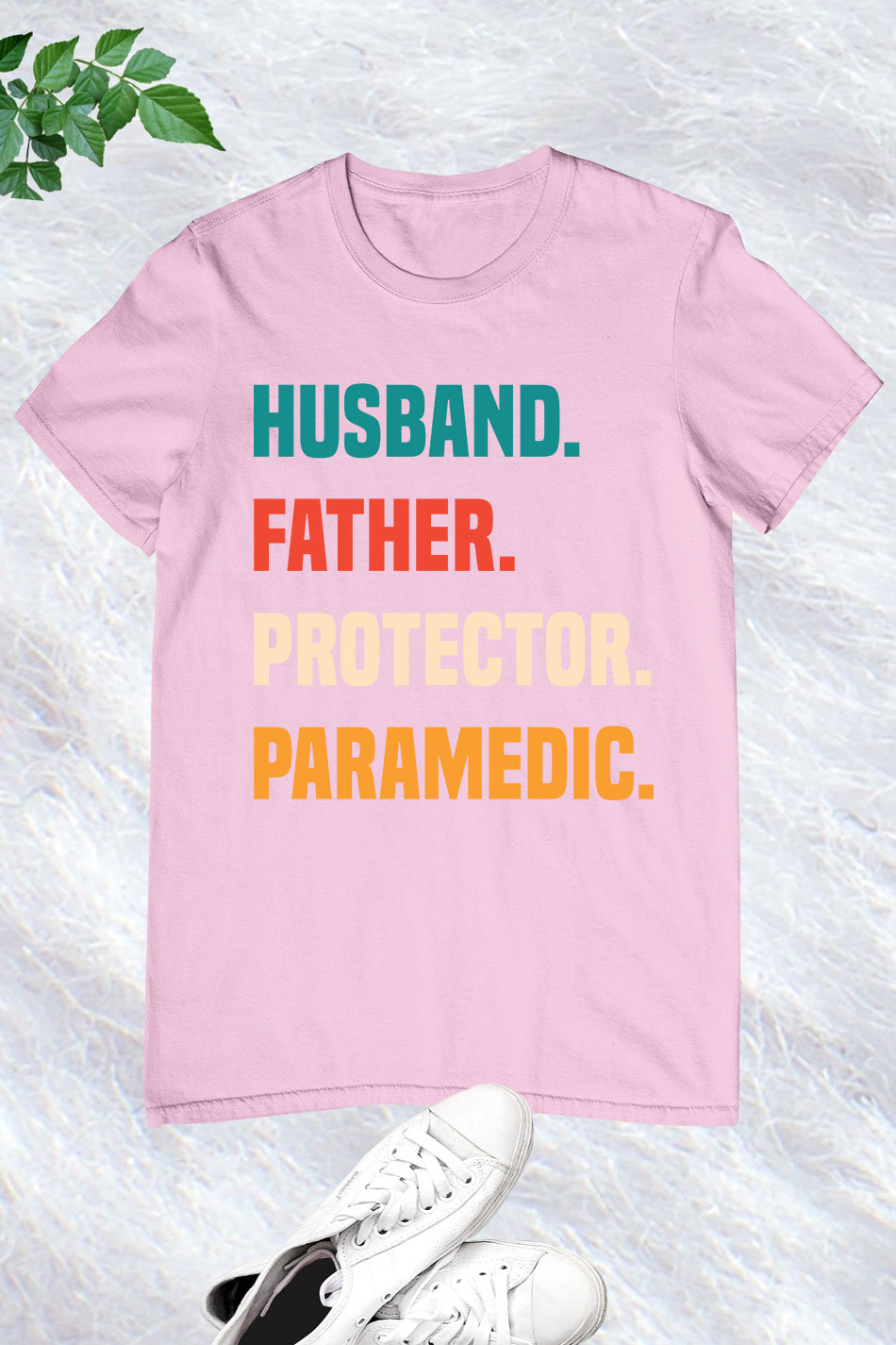 Husband Father Protector Paramedic T Shirt