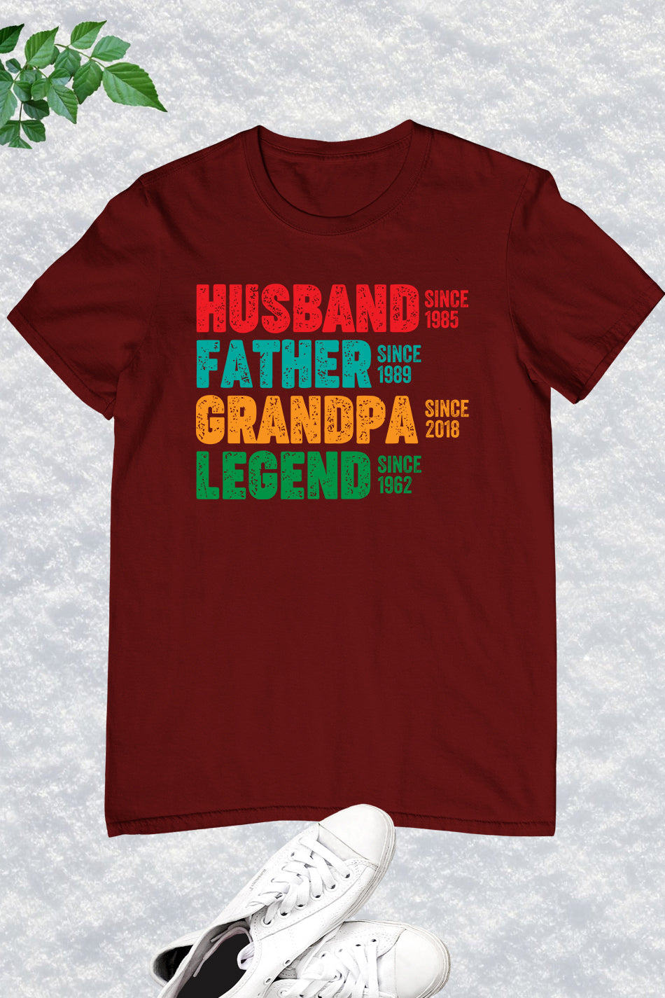 Personalized Date Husband Father Grandpa Legend Shirt