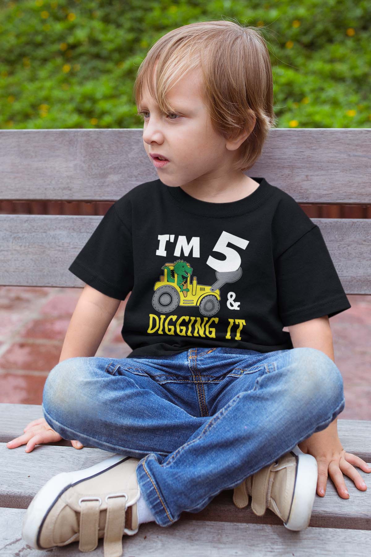 I am 5 and Digging It Sweatshirt