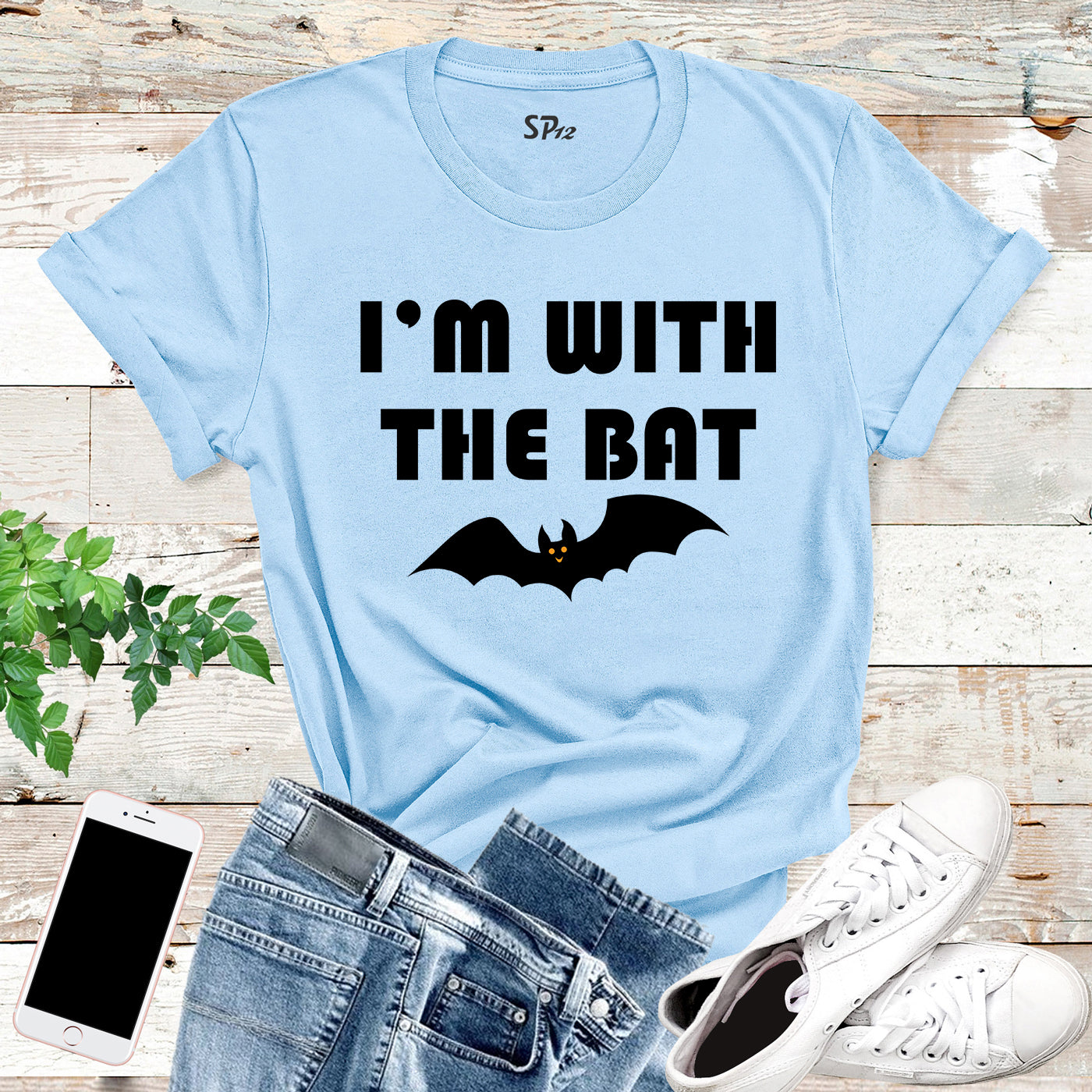 I'm With the Bat Halloween T-Shirt