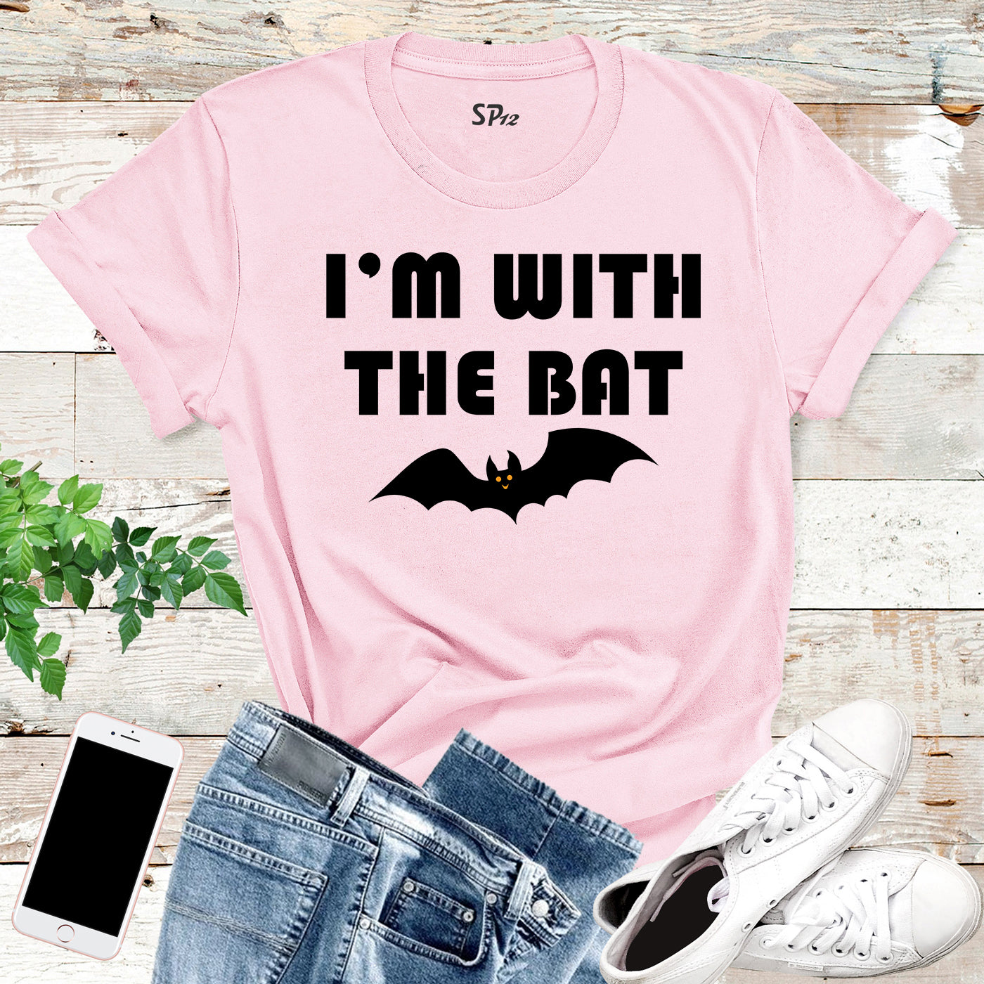 I'm With the Bat Halloween T-Shirt