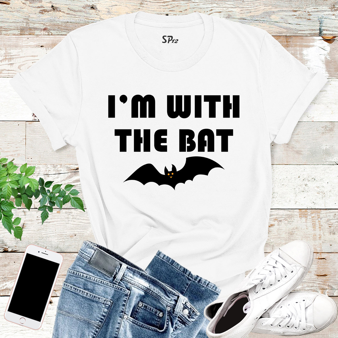 I'm With the Bat Halloween T-Shirt