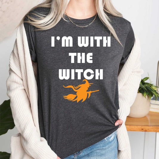 I'm With the Witch Halloween T-Shirt