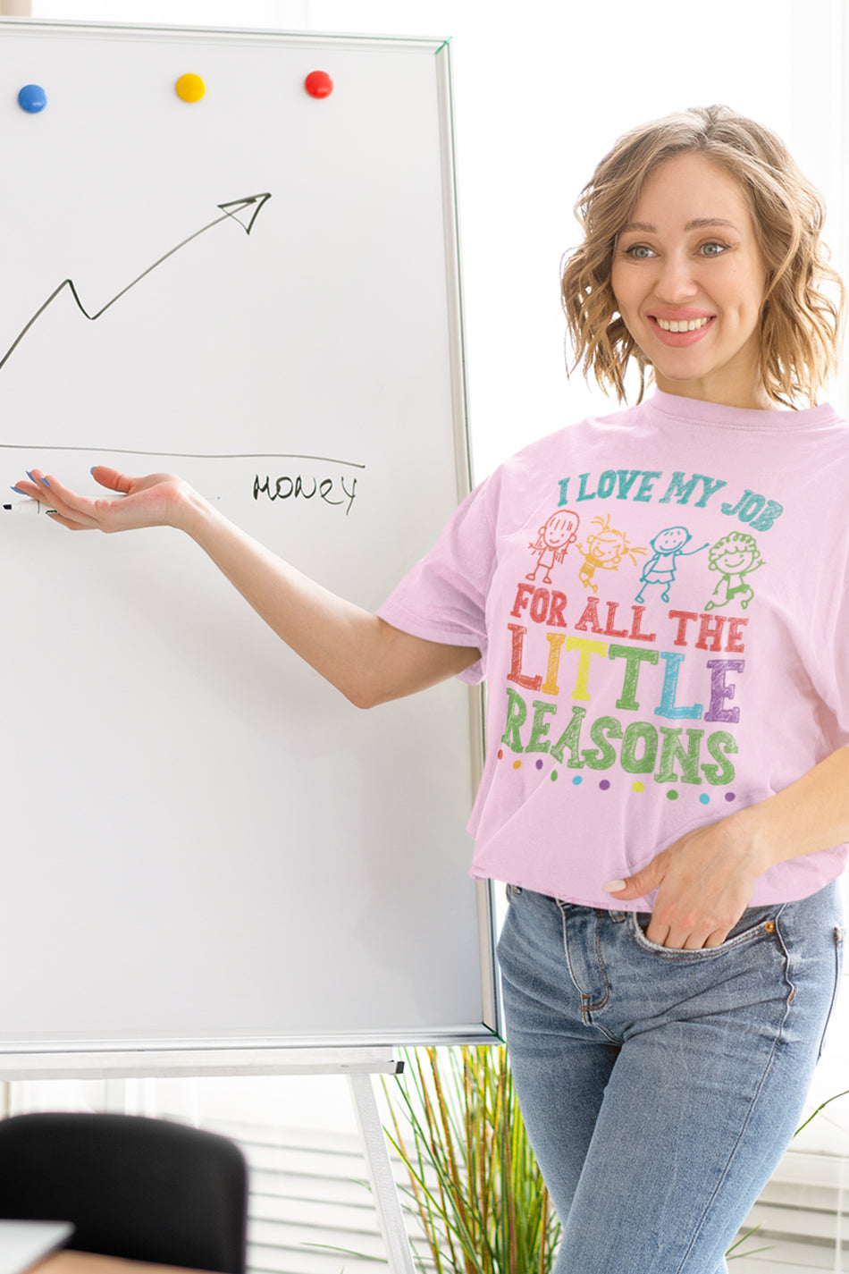 I Love My Job for All the Little Reasons Funny Teacher Shirt