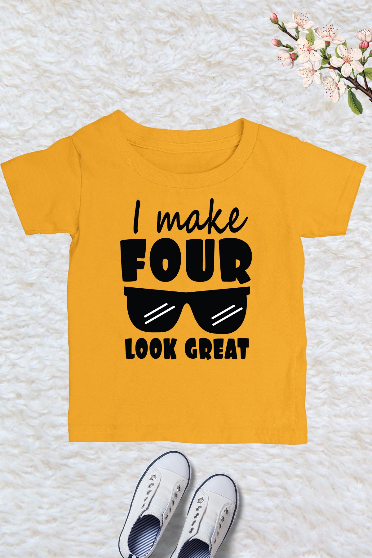 I Make Four Look Great Kids T Shirt