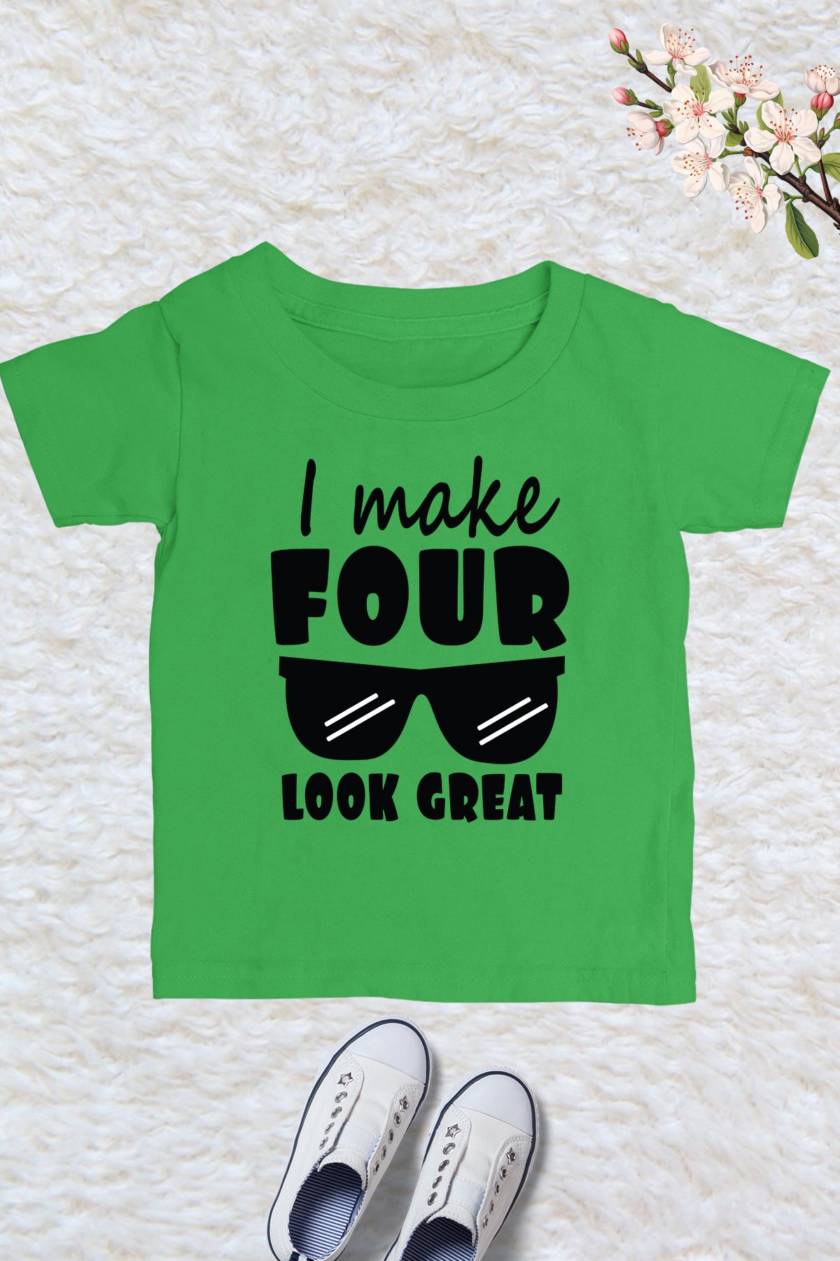 I Make Four Look Great Kids T Shirt