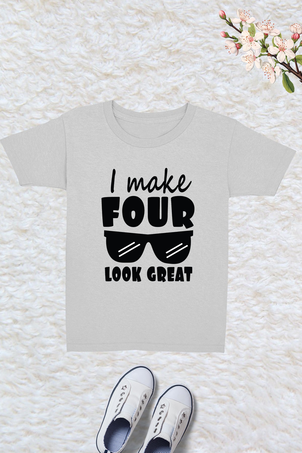 I Make Four Look Great Kids T Shirt