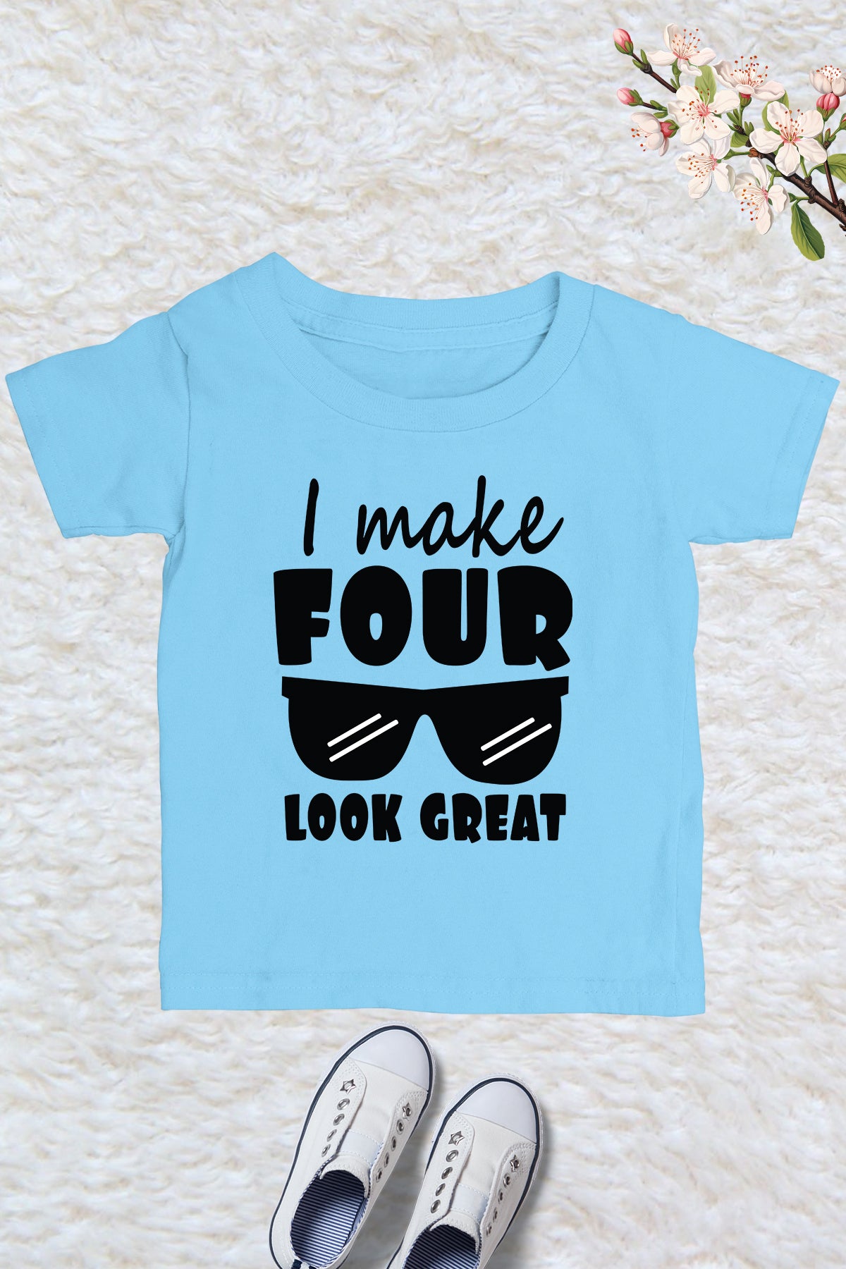 I Make Four Look Great Kids T Shirt