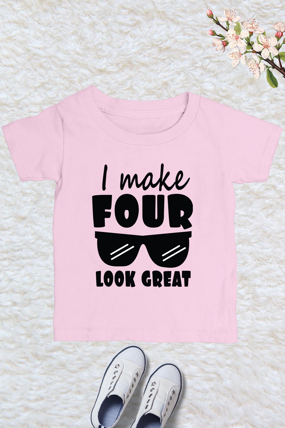 I Make Four Look Great Kids T Shirt