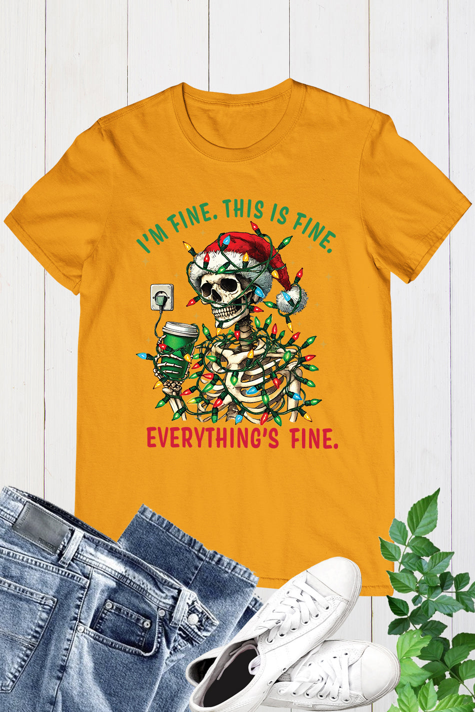 Funny Christmas Skeleton Halloween Shirt