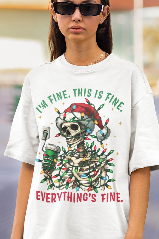 Funny Christmas Skeleton Halloween Shirt