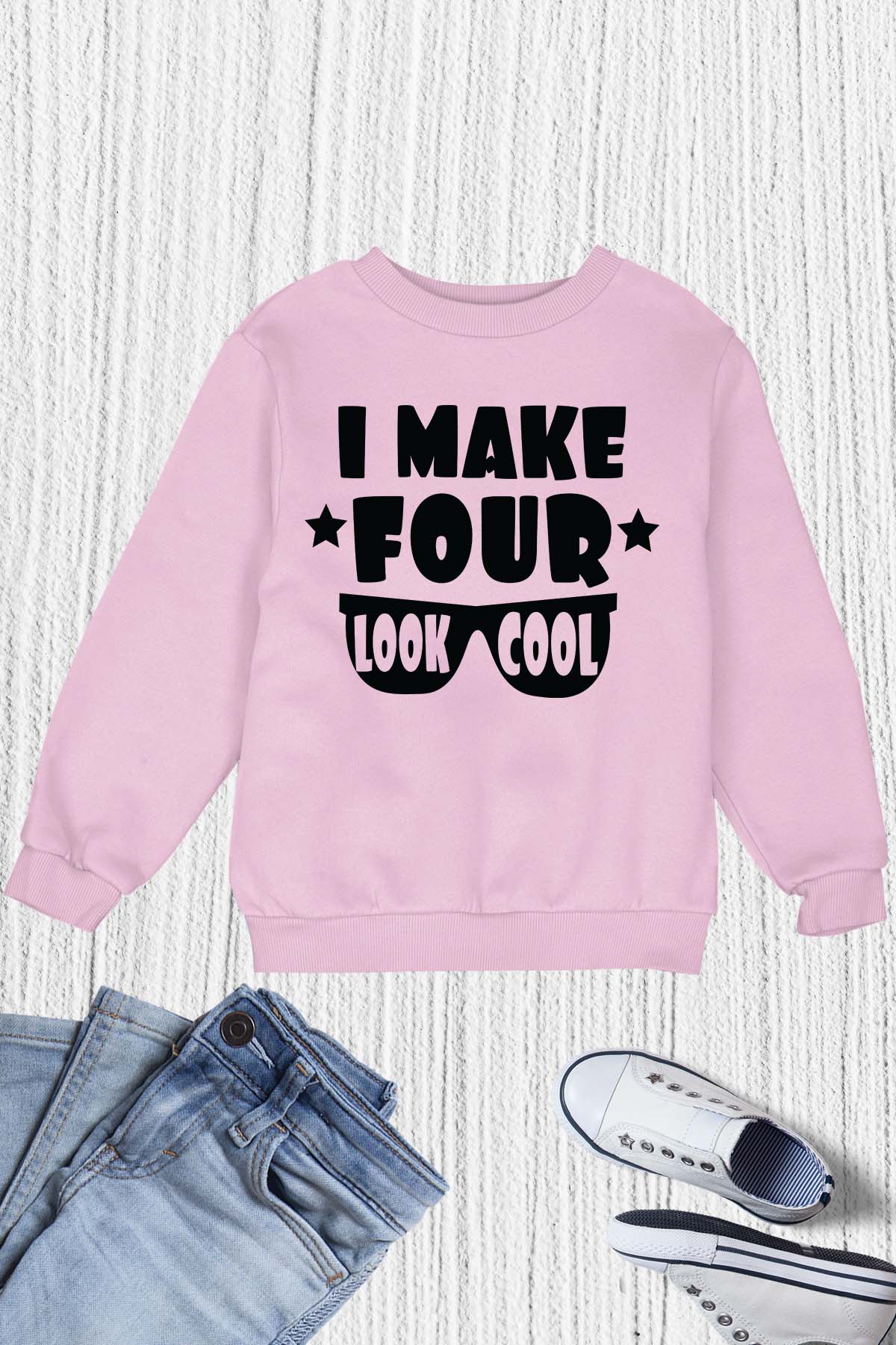 I Make Four Look Cool Birthday Shirt