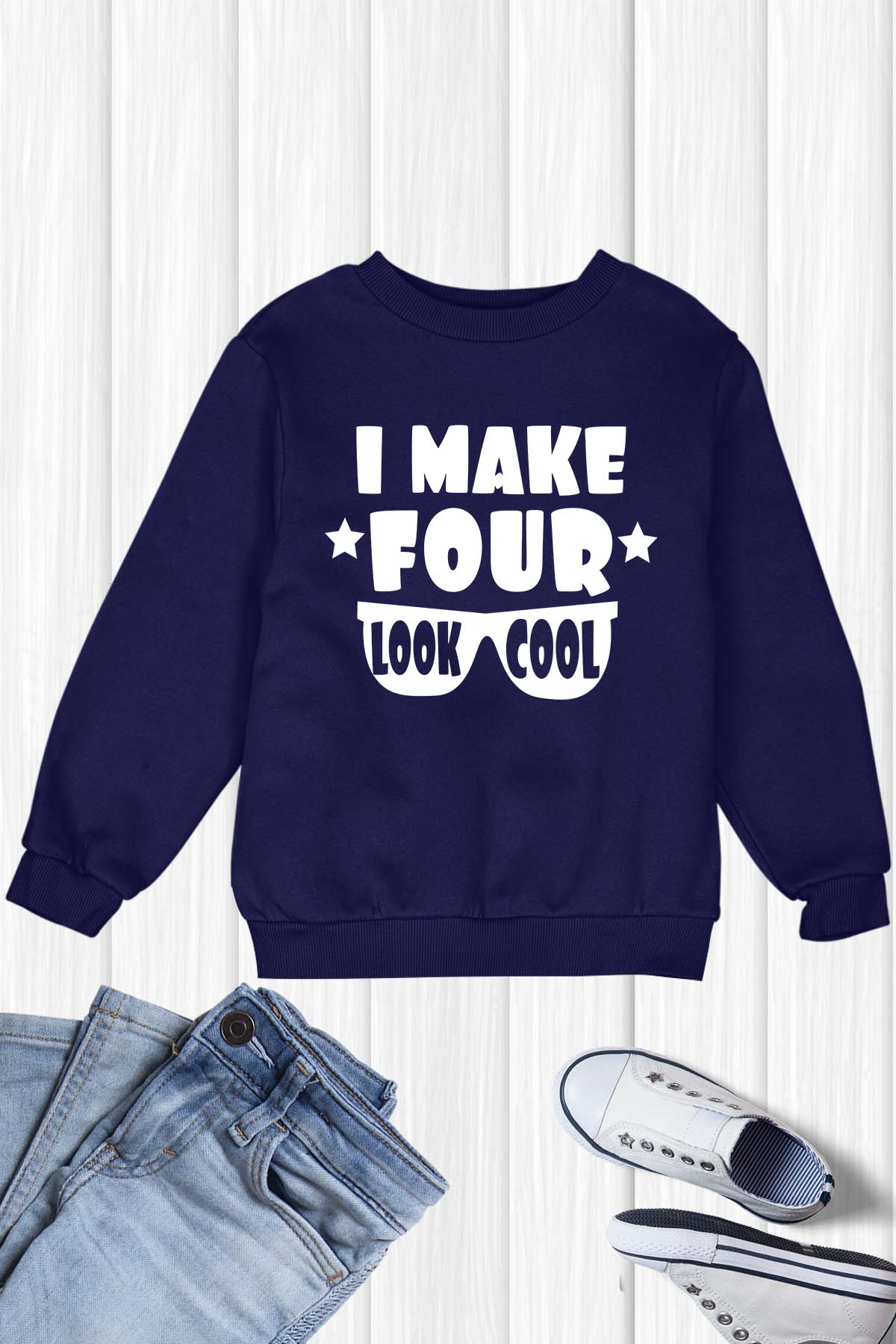 I Make Four Look Cool Birthday Shirt