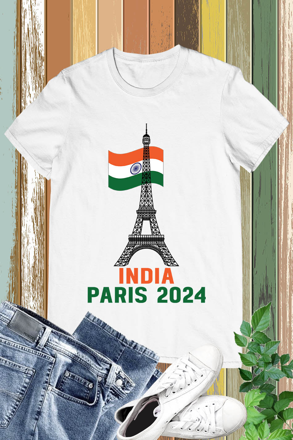 India Olympics Supporter Paris 2024 T Shirt