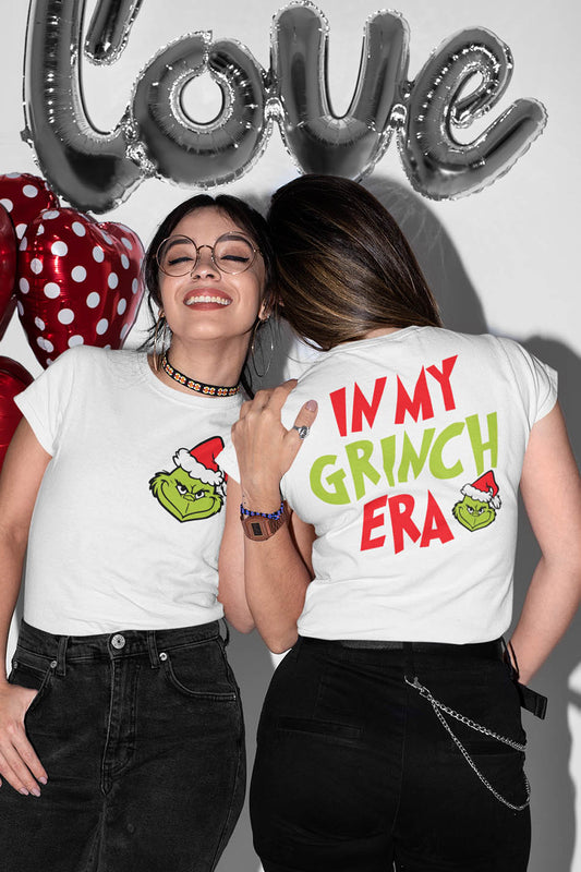 In My Grinch Era Christmas Retro Front Back Shirt