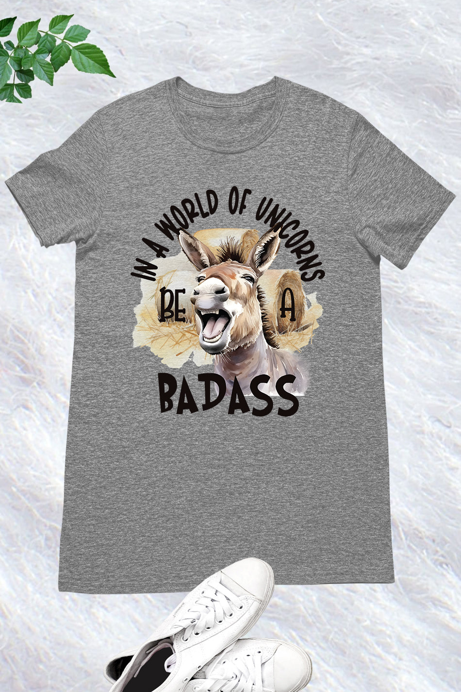 In a World of Unicorns Badass Donkey Shirt