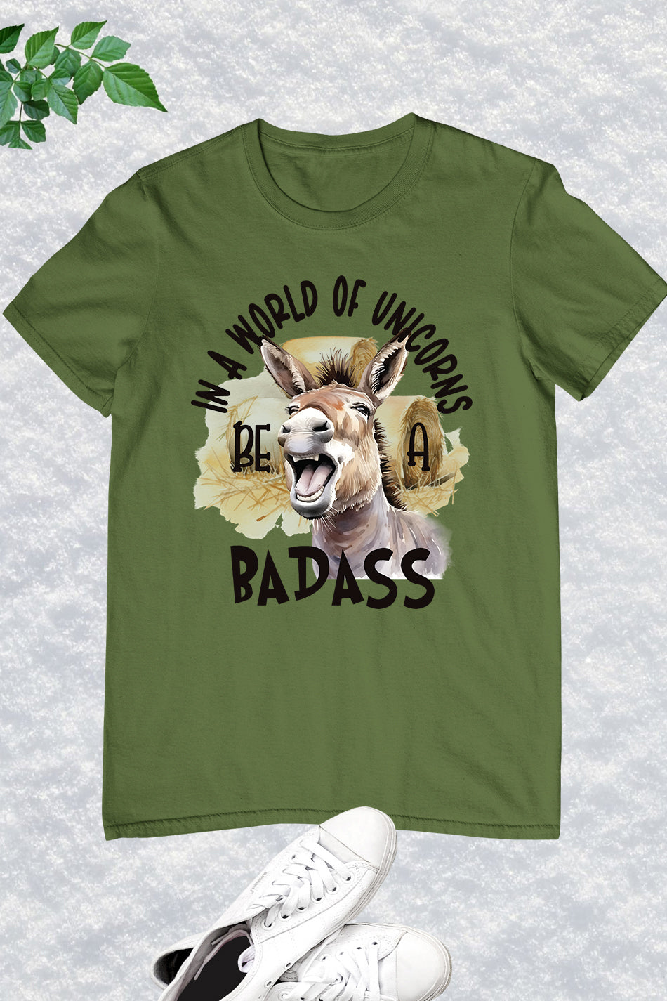 In a World of Unicorns Badass Donkey Shirt