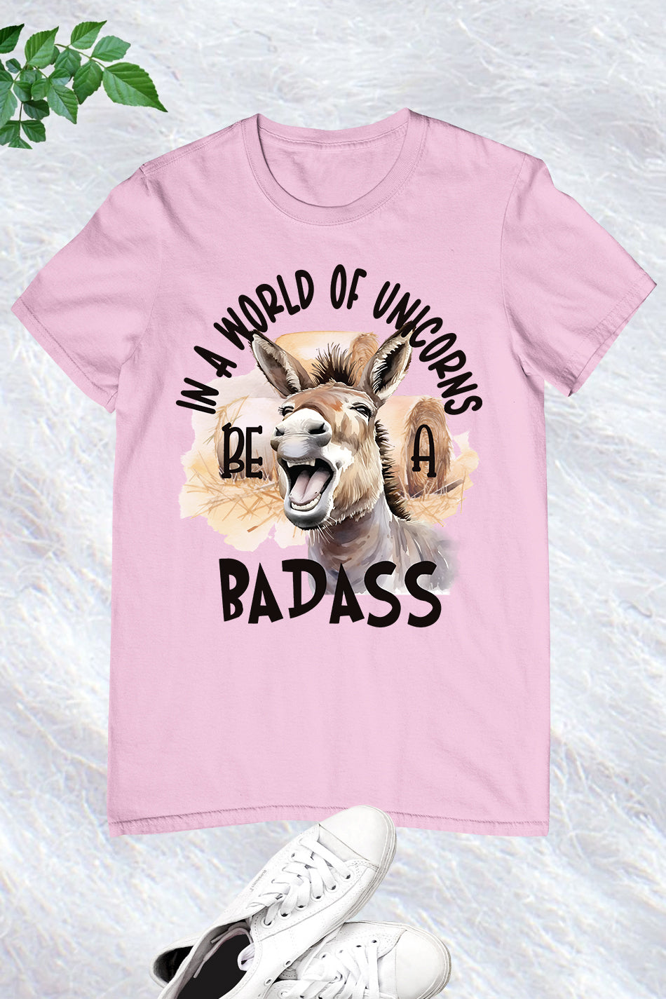 In a World of Unicorns Badass Donkey Shirt