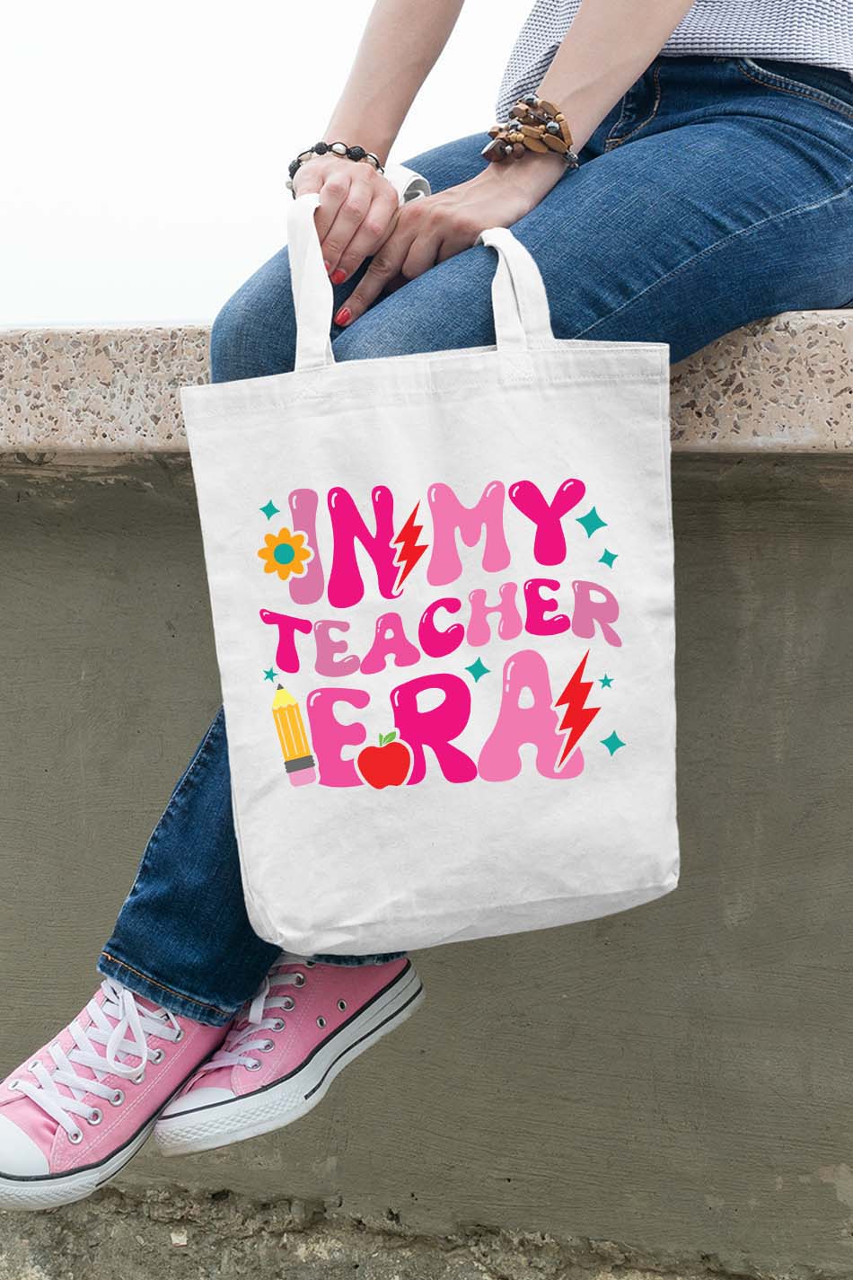 In My Teacher Era Trendy Tote Bag