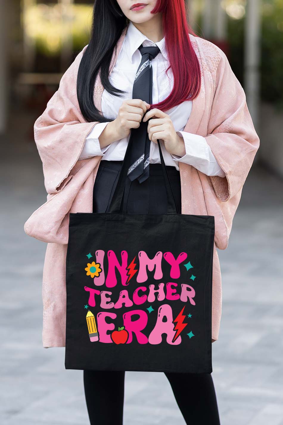 In My Teacher Era Trendy Tote Bag