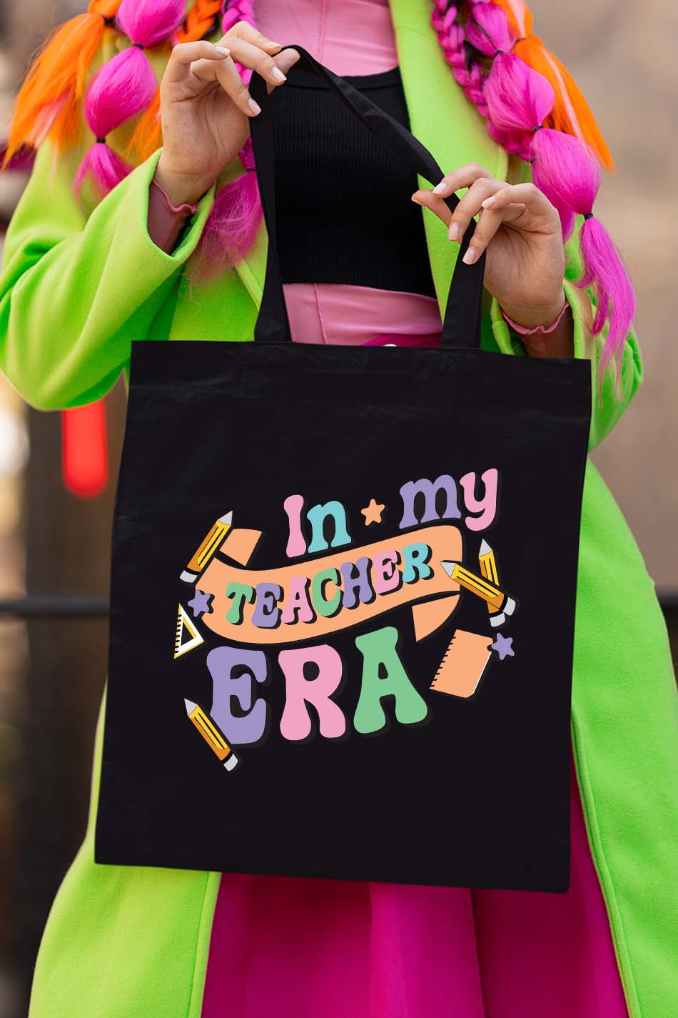 Trendy Teacher Appreciation Gift In My Teacher Era Tote Bag