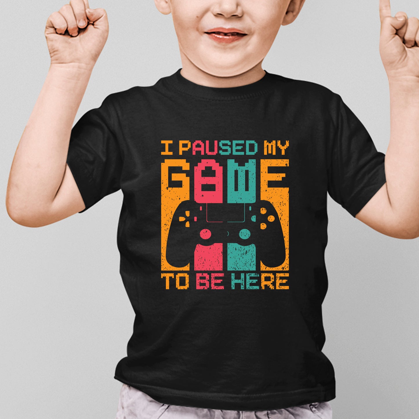 I paused my game to be here kids shirt