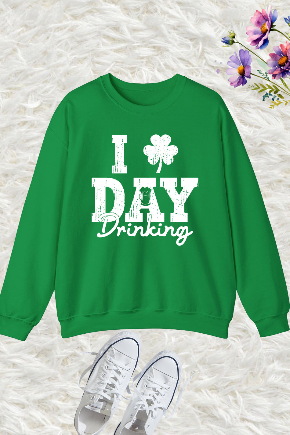 Day Drinking Green for St Pattys Day Sweatshirt