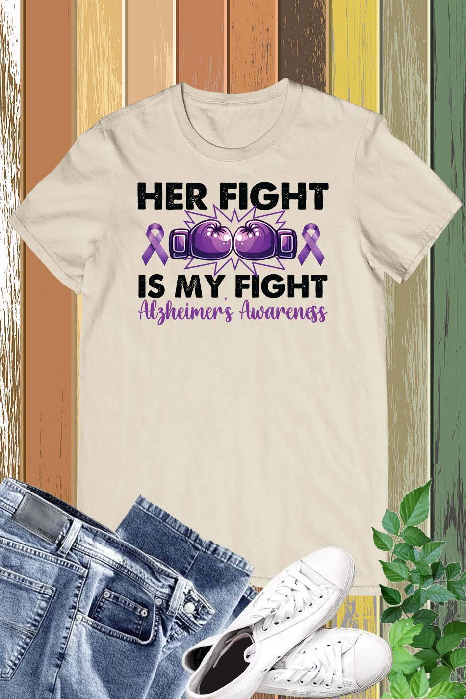 Her Fight is My Fight Memory Awareness T Shirts