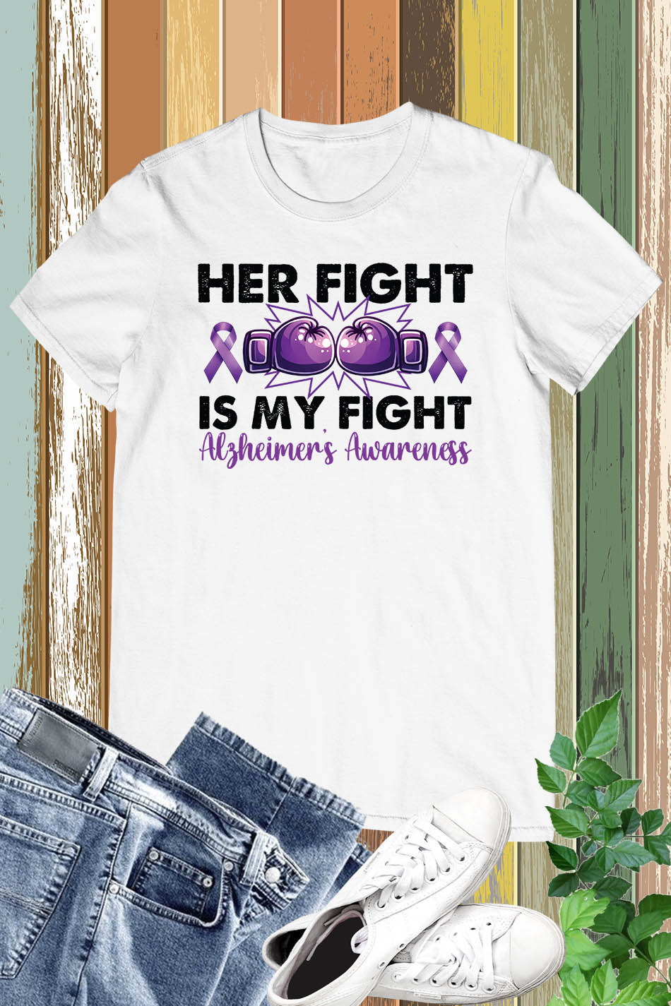 Her Fight is My Fight Memory Awareness T Shirts